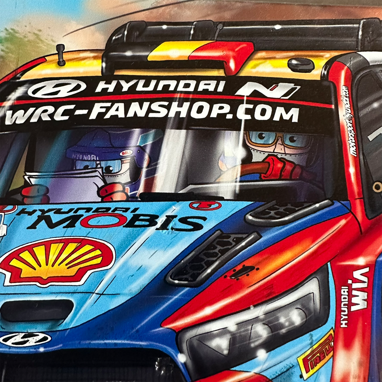 THIERRY NEUVILLE - MARTIJN WYDAEGHE - Rally of Gods 2024 Cartoon Skateboard deck!