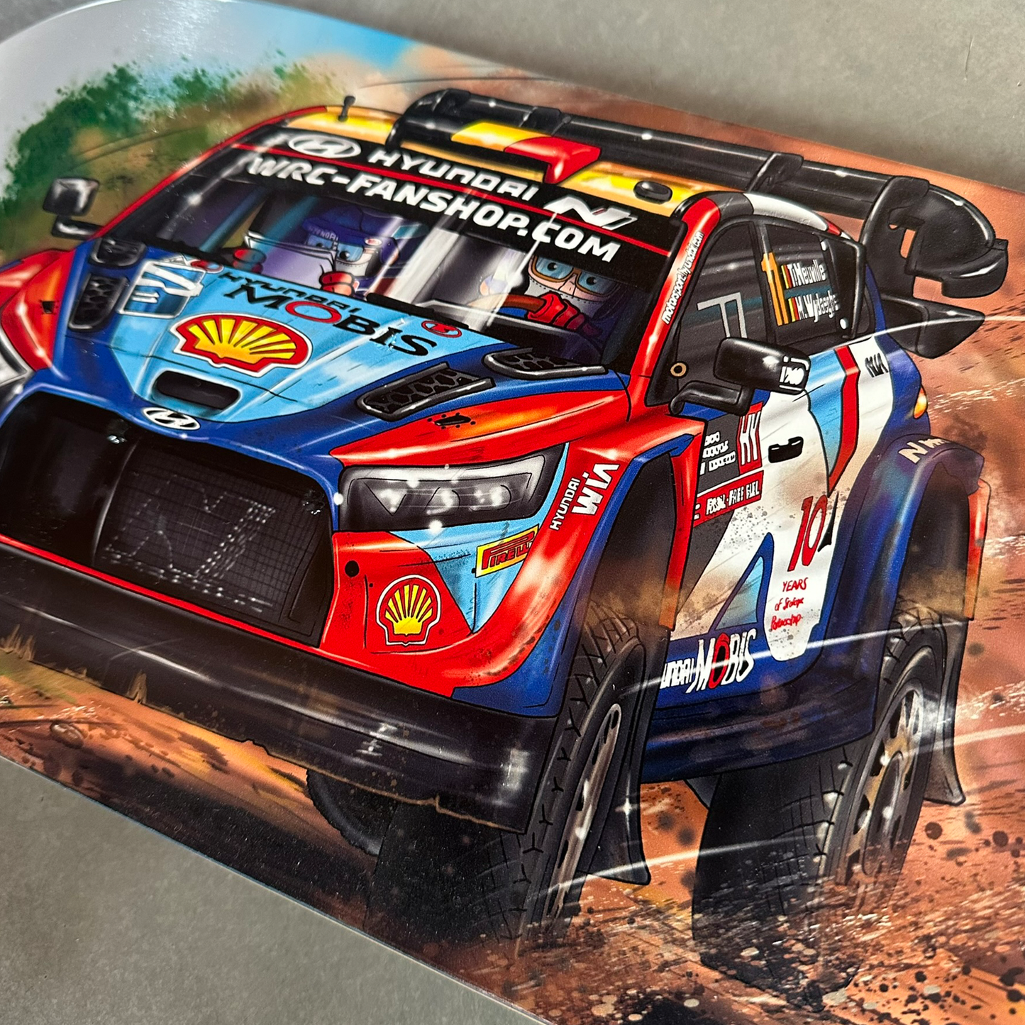 THIERRY NEUVILLE - MARTIJN WYDAEGHE - Rally of Gods 2024 Cartoon Skateboard deck!