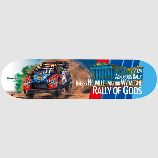 THIERRY NEUVILLE - MARTIJN WYDAEGHE - Rally of Gods 2024 Cartoon Skateboard deck!