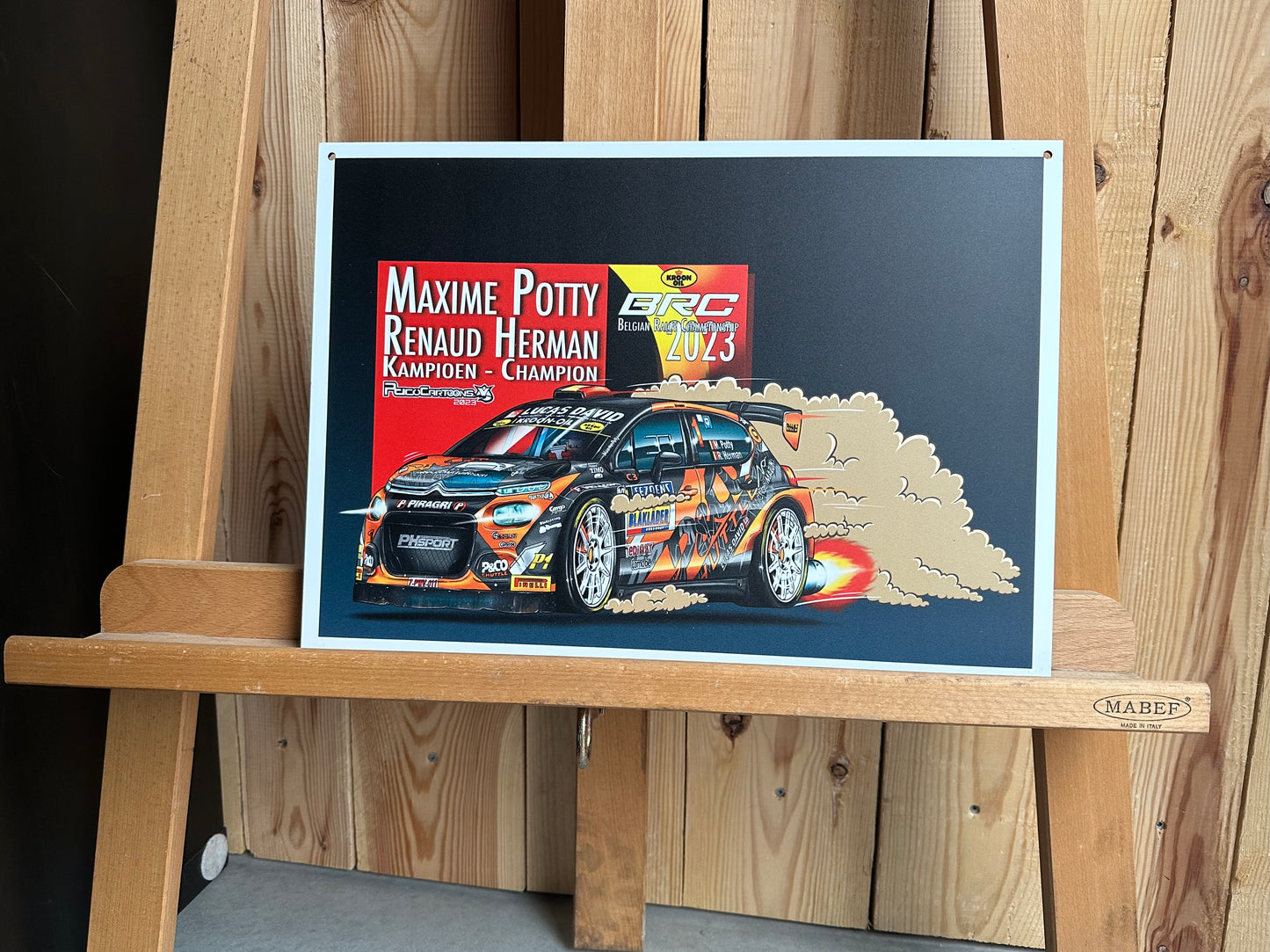 Maxime Potty - Renaud Herman A3 on Dibond print!
