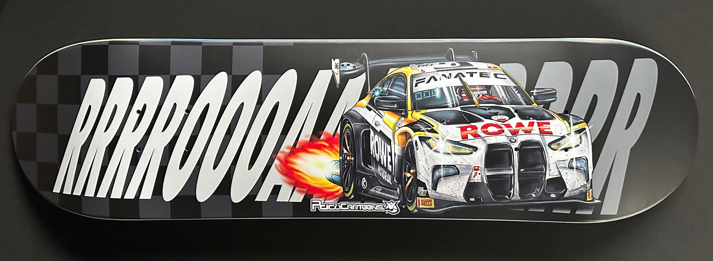 BMW Spa 24H Winner! Cartoon Skateboard deck!