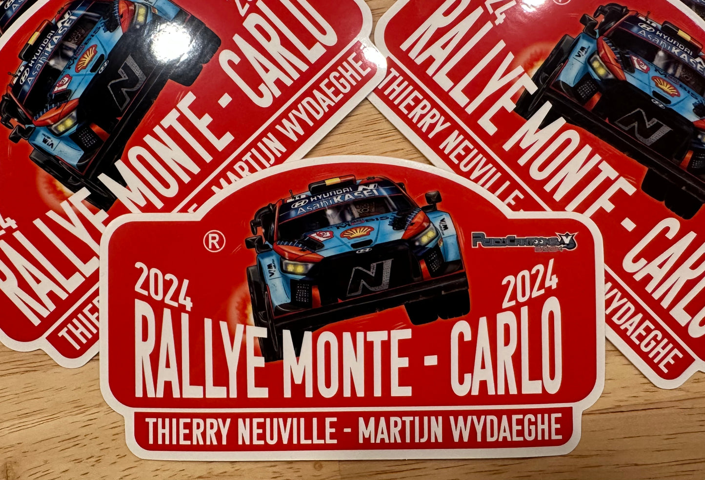 THIERRY NEUVILLE - MARTIJN WYDAEGHE - Monte 2024 Stickers