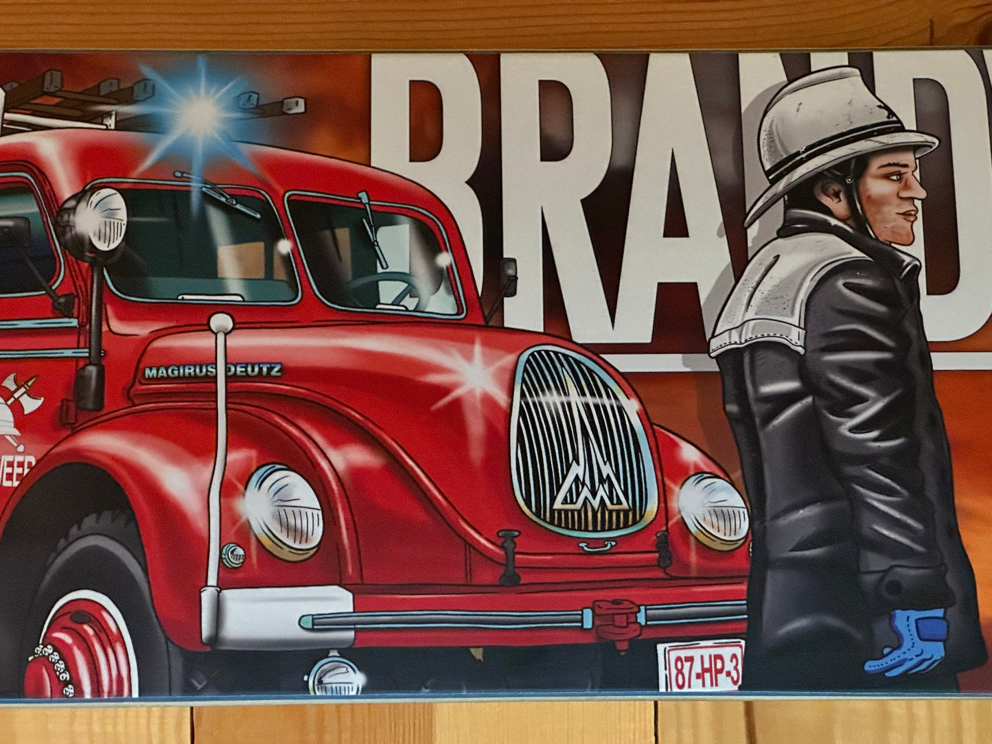 Oldschool Brandweer Skateboard deck!