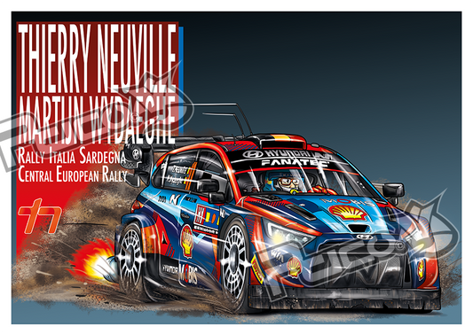 THIERRY NEUVILLE - MARTIJN WYDAEGHE A3 Poster in alu frame