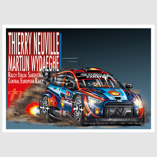 THIERRY NEUVILLE - MARTIJN WYDAEGHE A3 Poster in alu frame