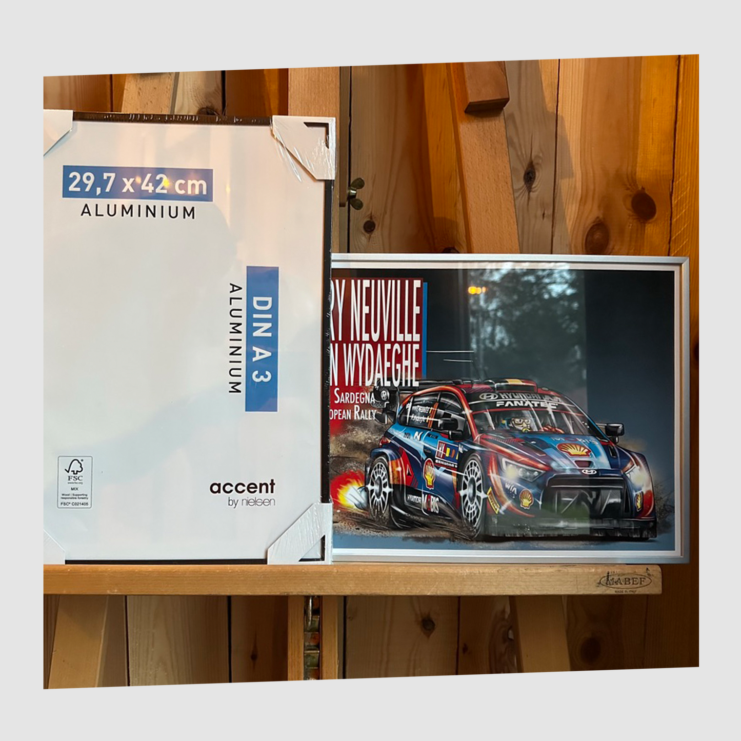 THIERRY NEUVILLE - MARTIJN WYDAEGHE A3 Poster in alu frame