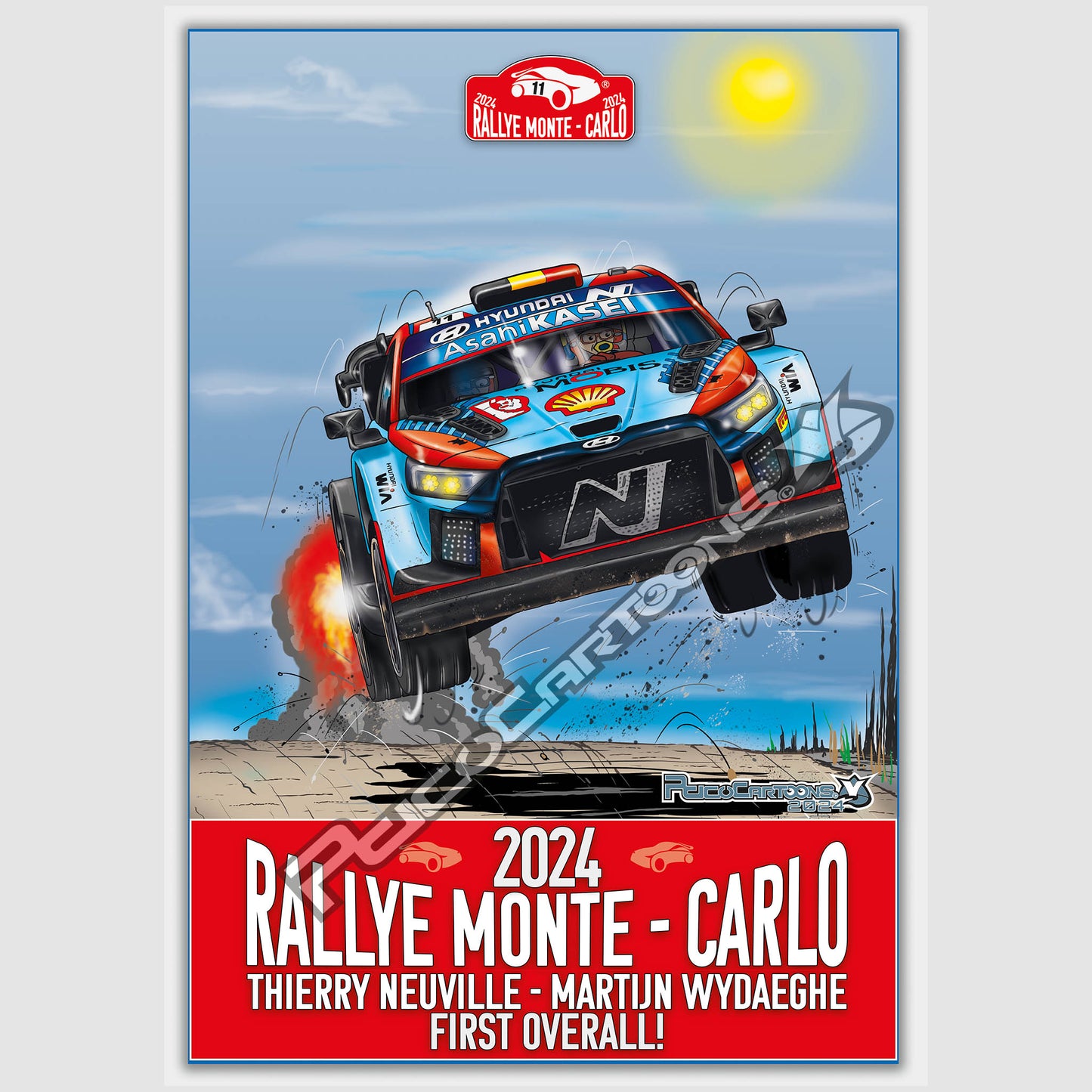 THIERRY NEUVILLE - MARTIJN WYDAEGHE - Monte 2024 - A3 Poster