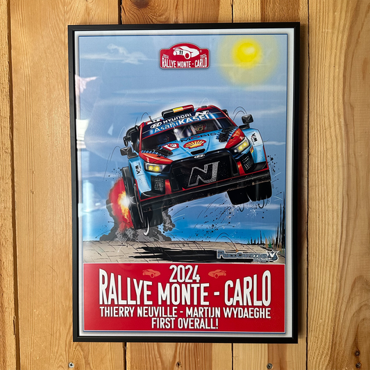 THIERRY NEUVILLE - MARTIJN WYDAEGHE - Monte 2024 - A3 Poster in alu frame