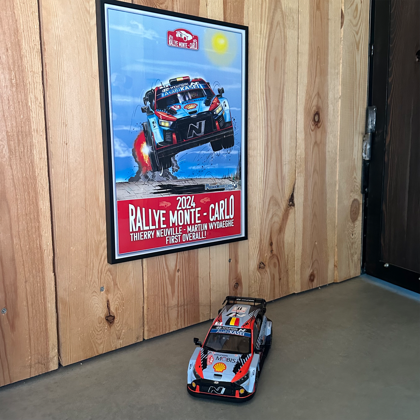 THIERRY NEUVILLE - MARTIJN WYDAEGHE - Monte 2024 - A3 Poster in alu frame