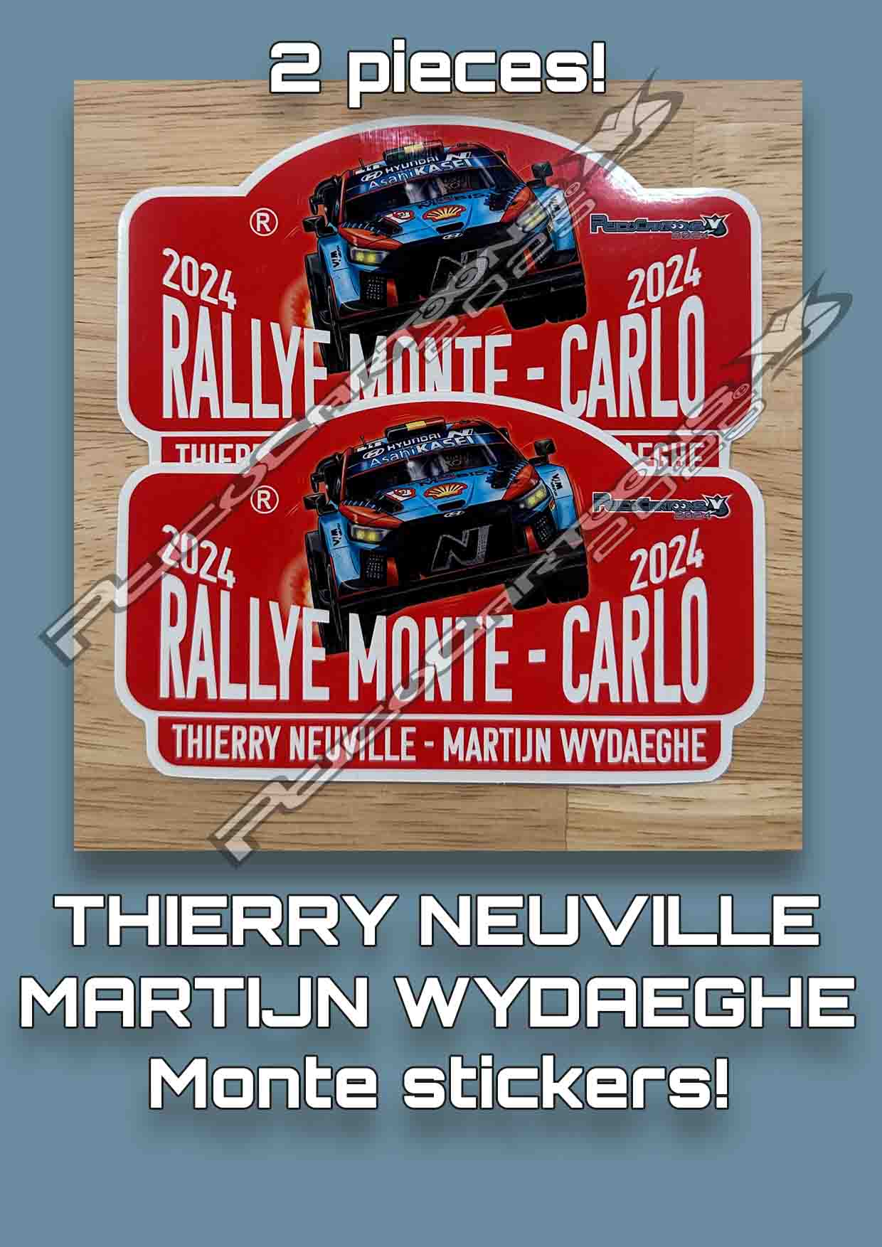 THIERRY NEUVILLE - MARTIJN WYDAEGHE - Monte 2024 Stickers