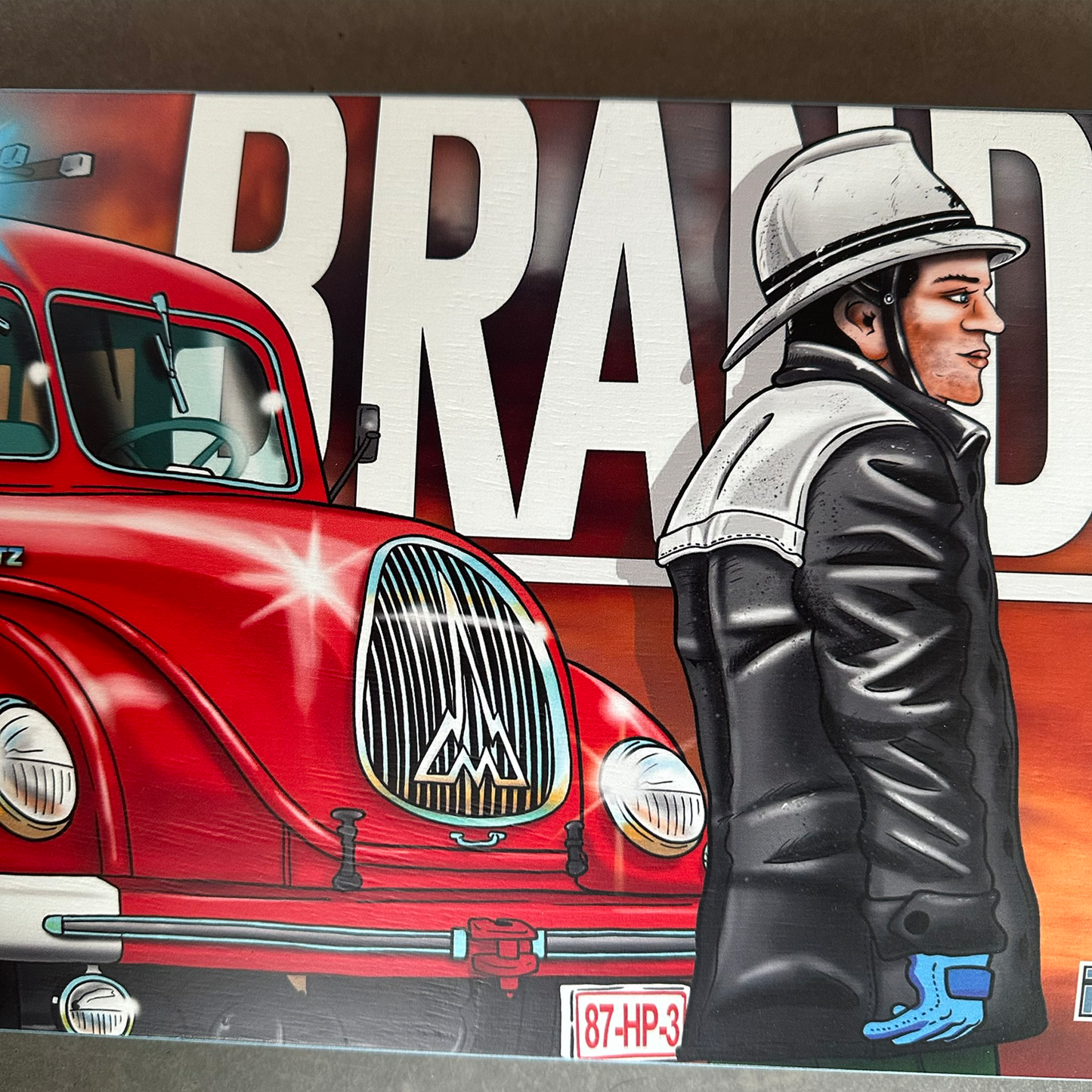 Oldschool Brandweer Skateboard deck!