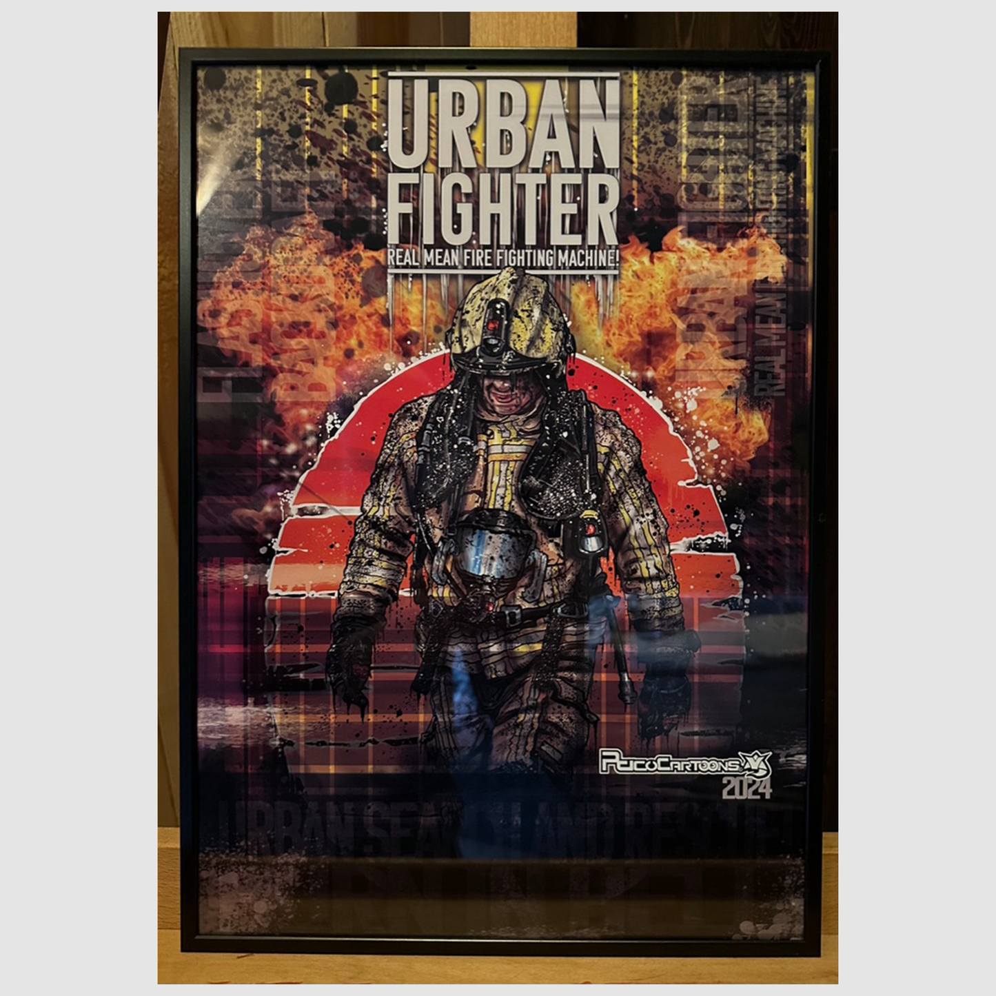 Urban Fighter - A3 framed Poster!