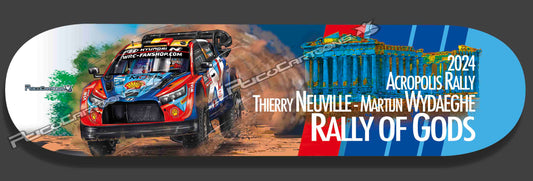THIERRY NEUVILLE - MARTIJN WYDAEGHE - Rally of Gods 2024 Plateau de skateboard Cartoon ! 