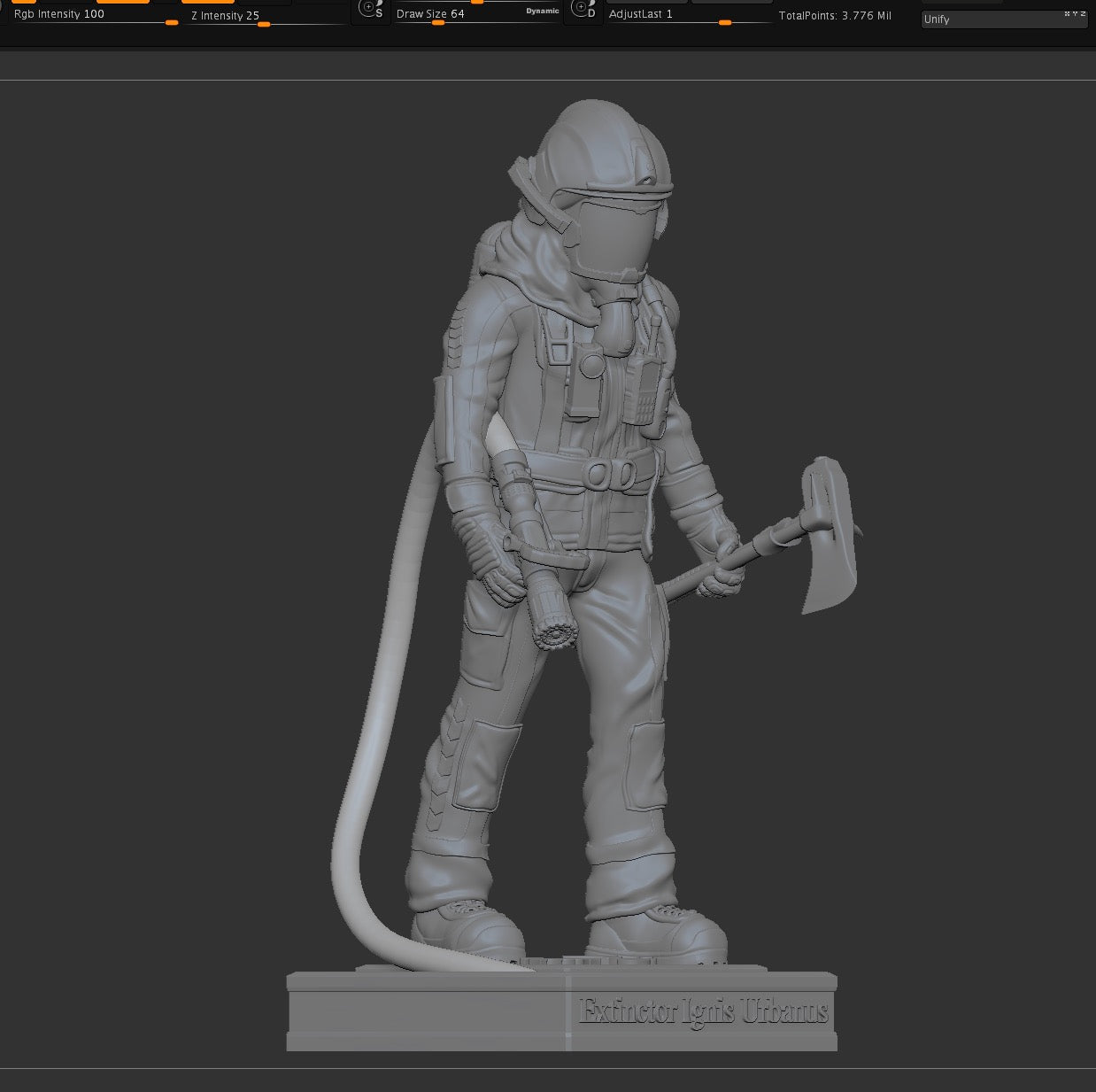 Big Urban Fighter Sculpture