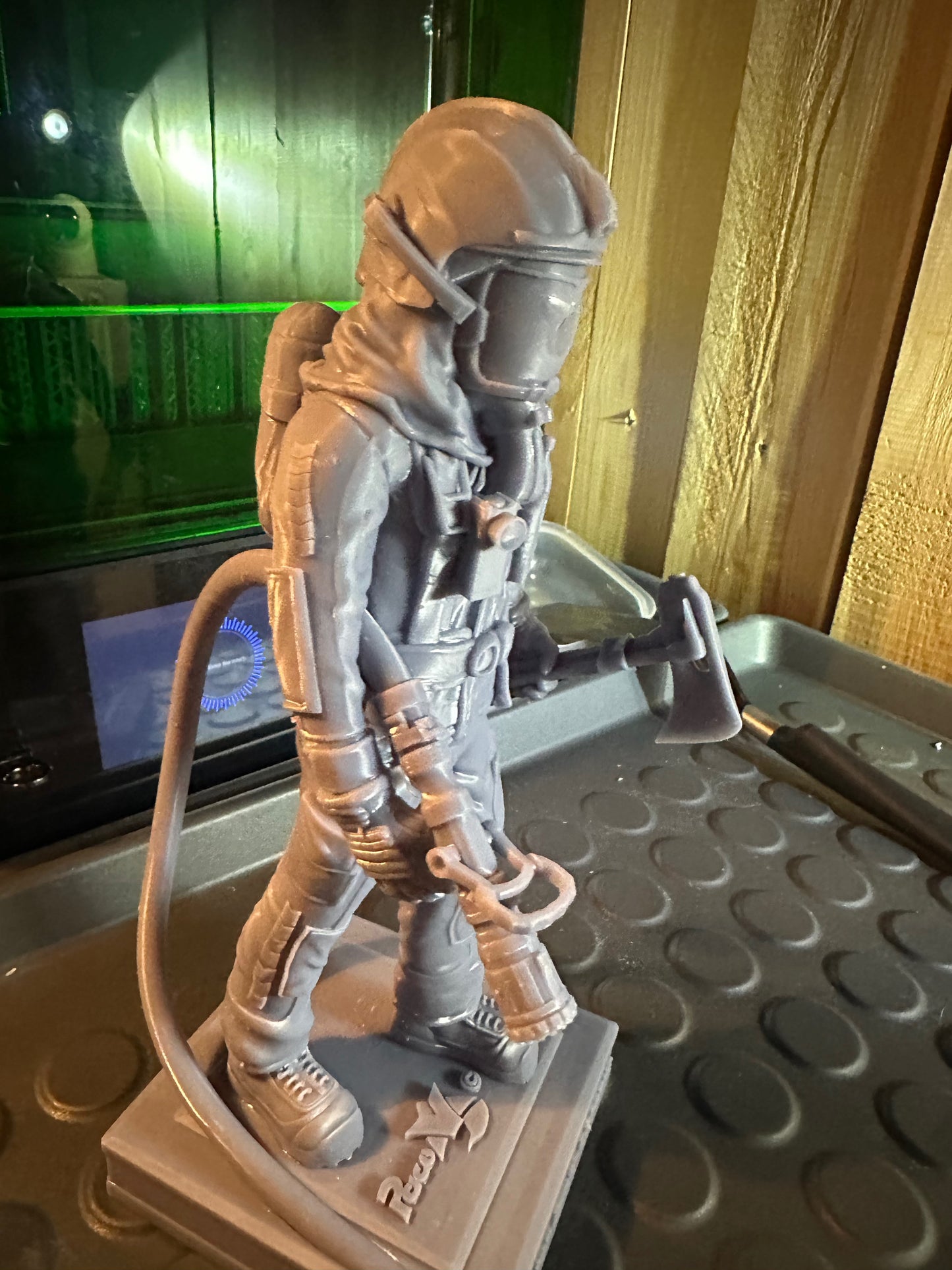 Black Urban Fighter Sculpture