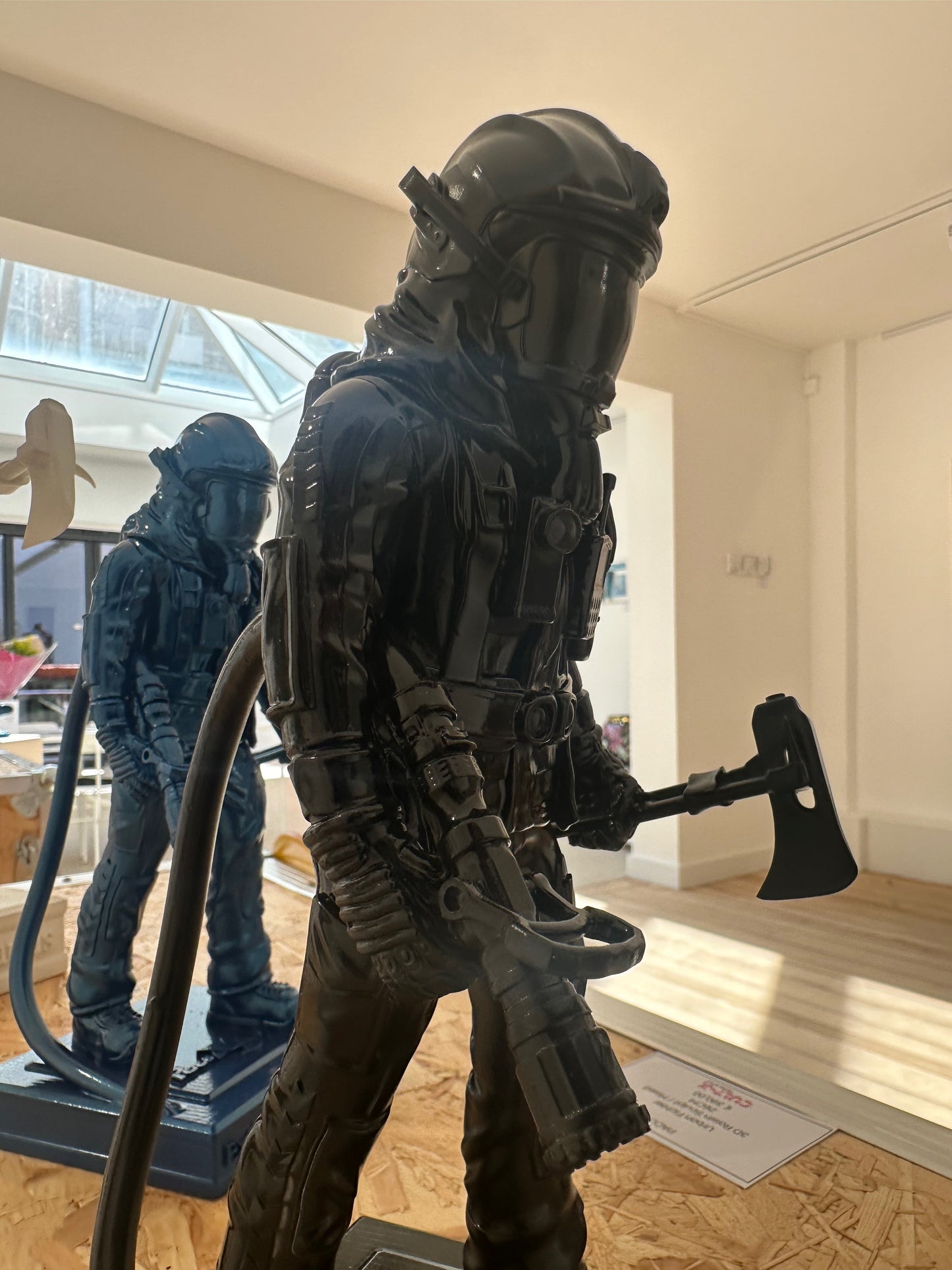 Black Urban Fighter Sculpture