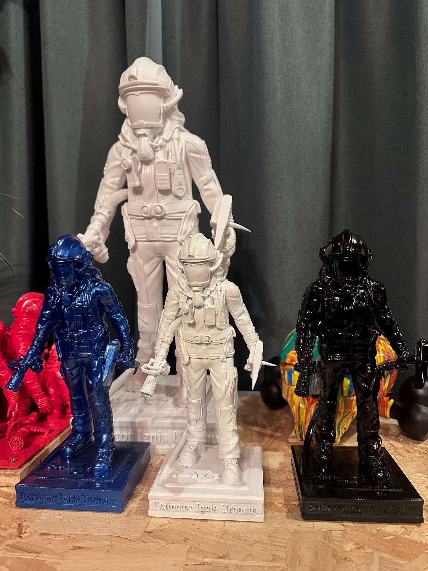 Black Urban Fighter Sculpture