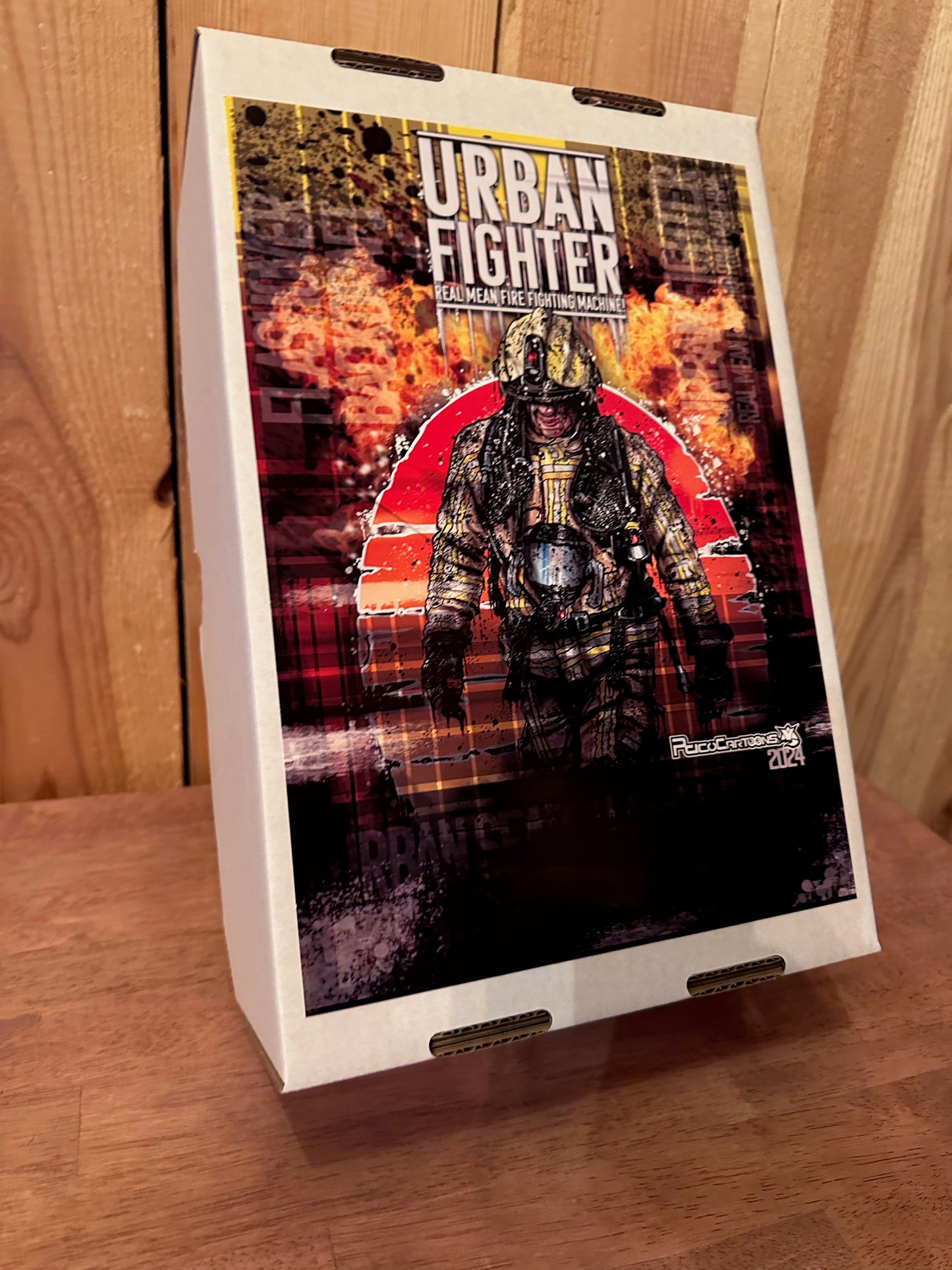 White Urban Fighter Sculpture