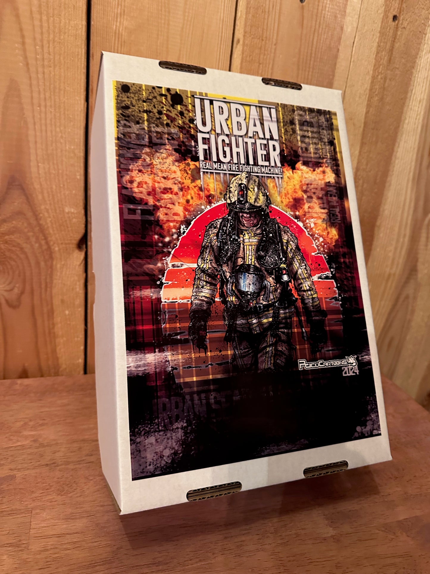 White Urban Fighter Sculpture