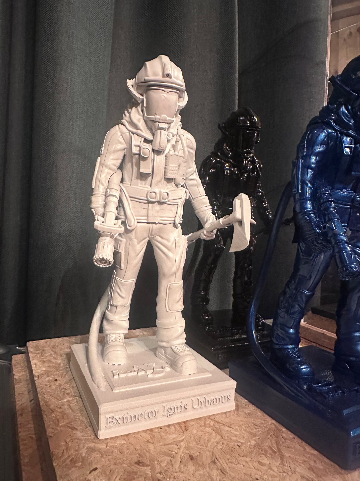 White Urban Fighter Sculpture