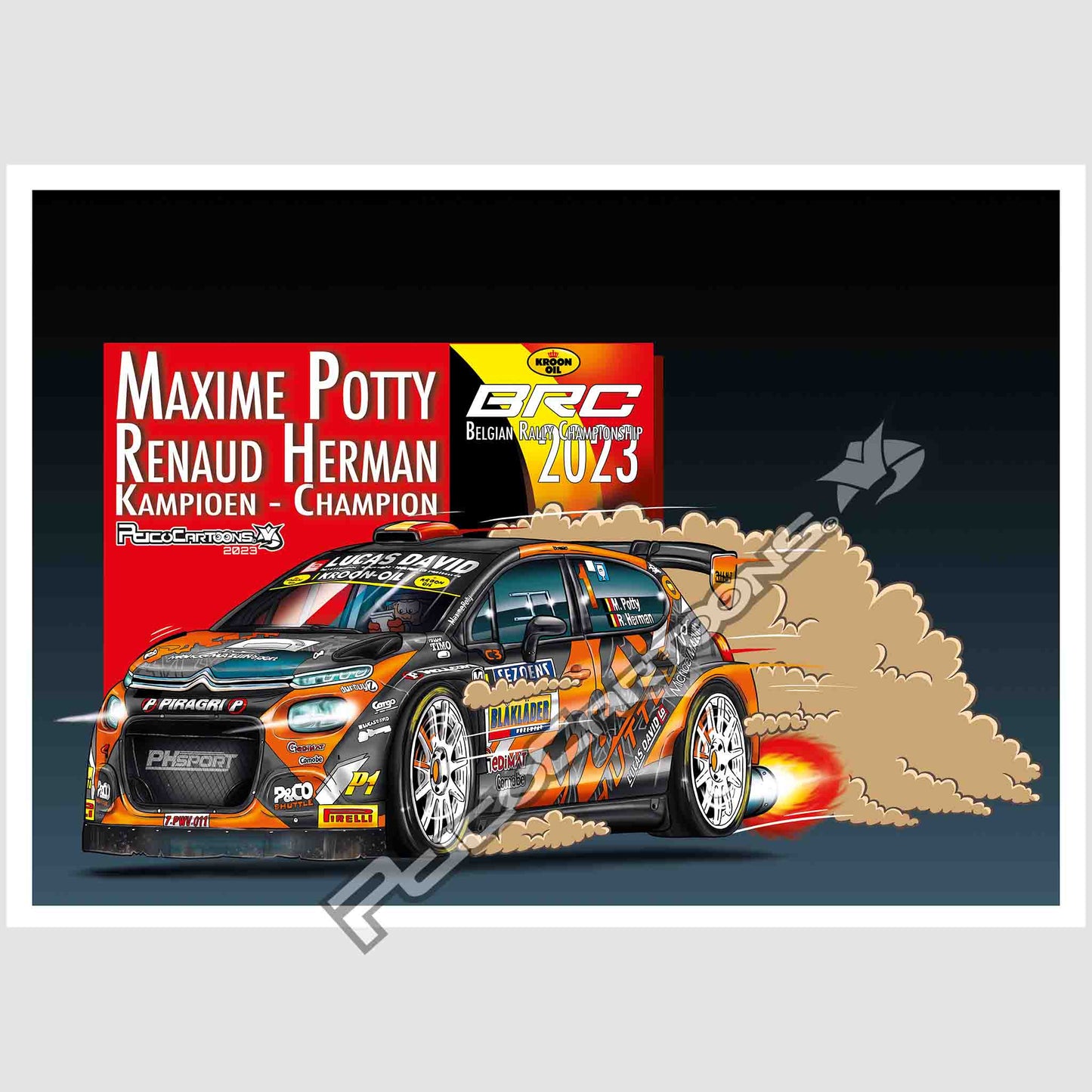 Maxime Potty - Renaud Herman A3 poster