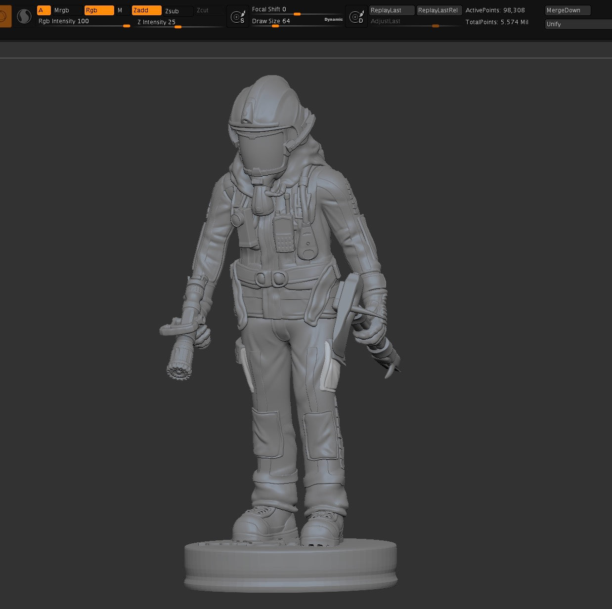 Big Urban Fighter Sculpture