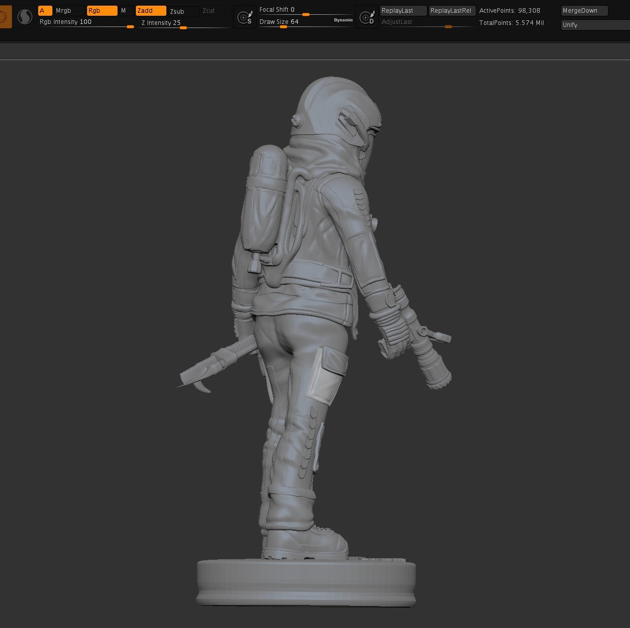 Big Urban Fighter Sculpture